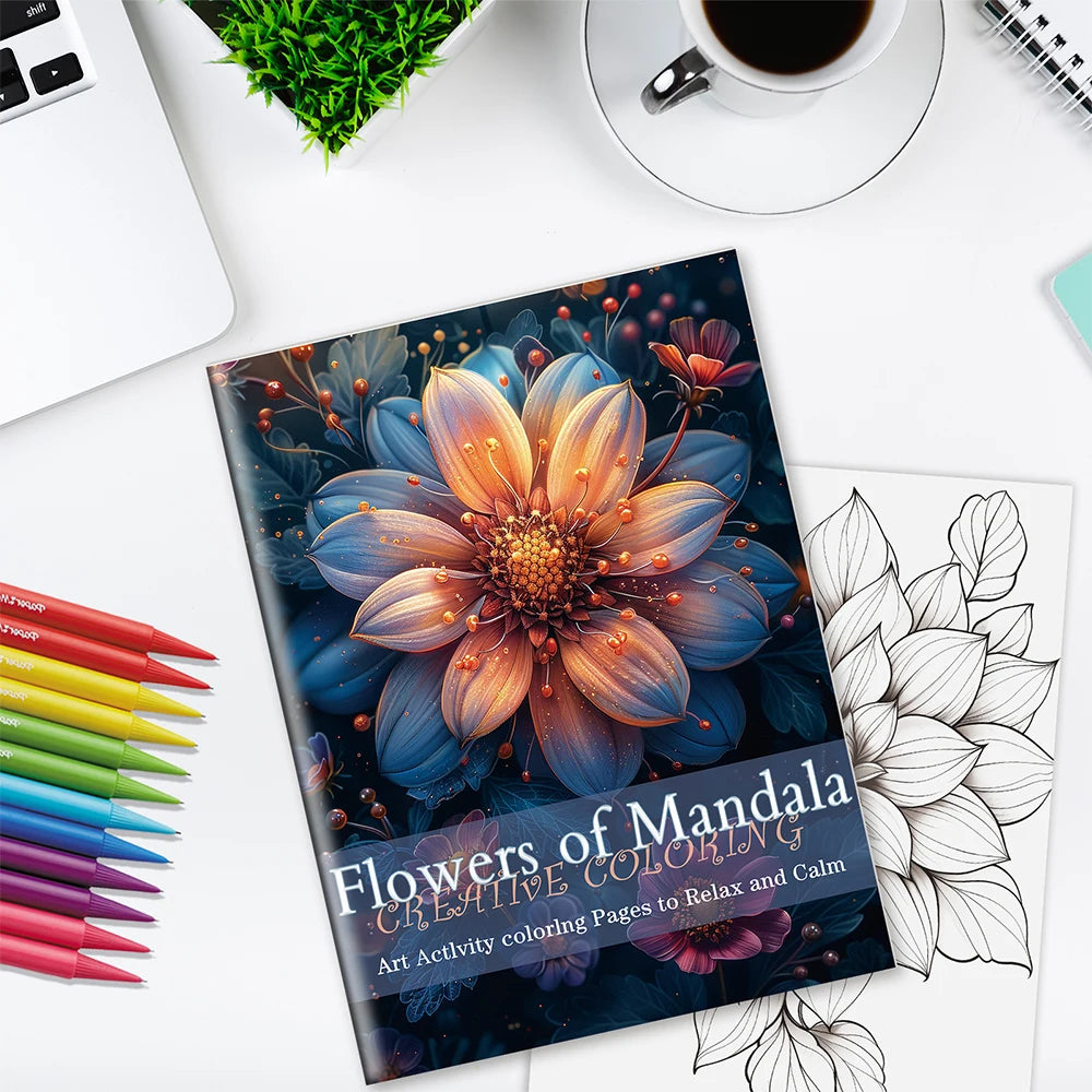 Mystical Mandala Themed Coloring Book