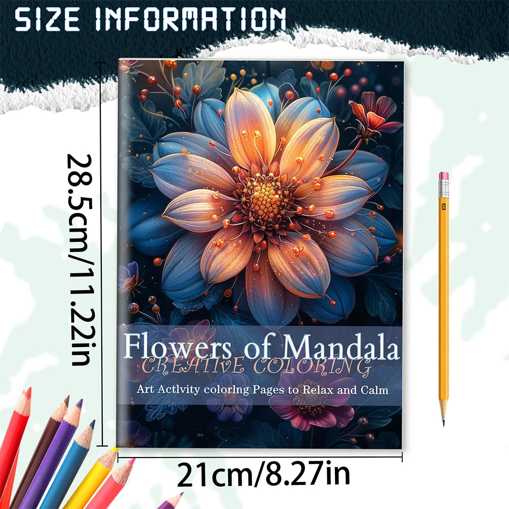 Mystical Mandala Themed Coloring Book