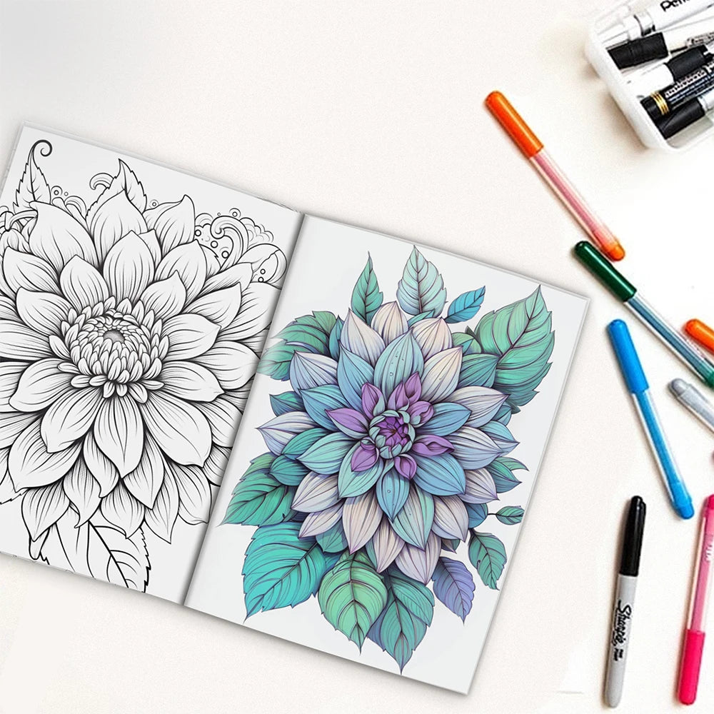 Mystical Mandala Themed Coloring Book