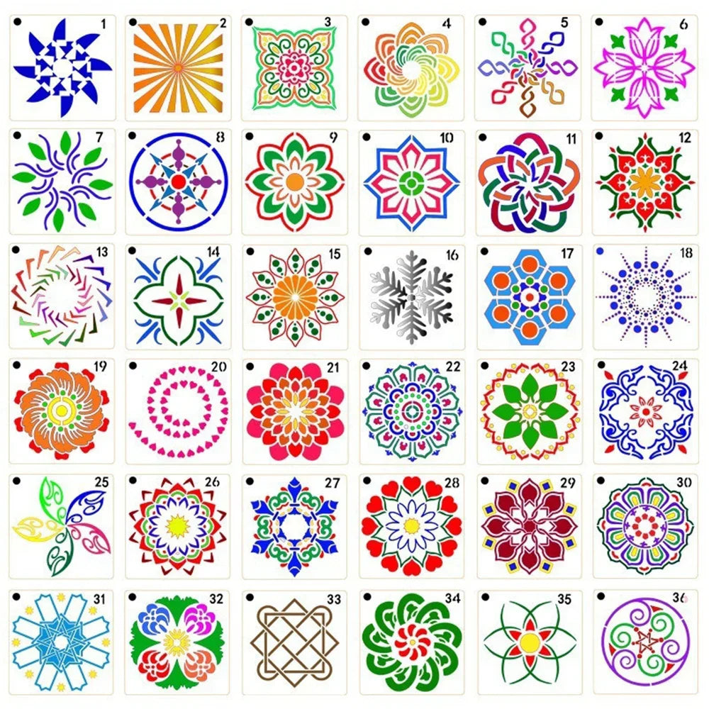 STONEGO Mandala Stencils DIY Home Decoration