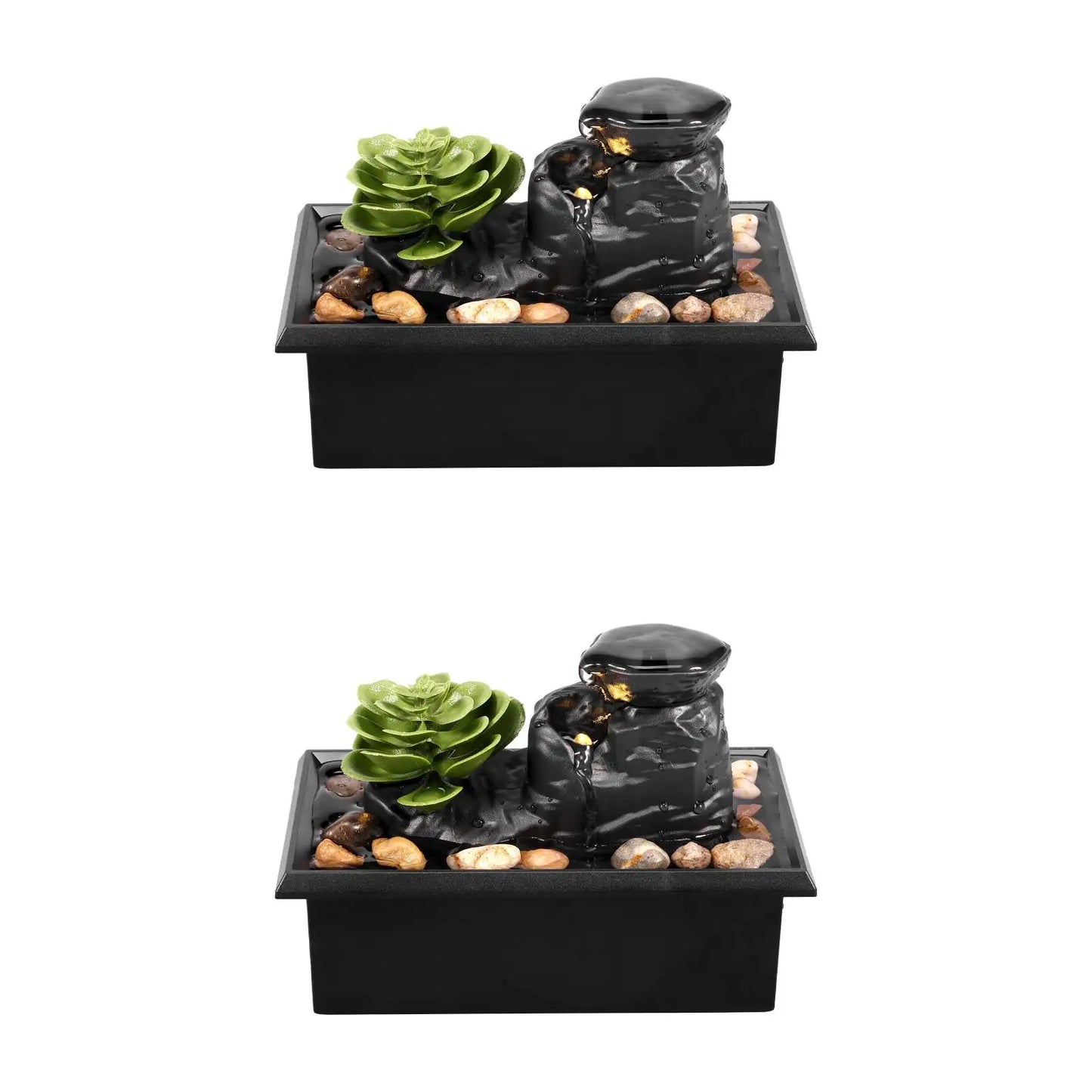 Zen Meditation Fountain Decor for Table