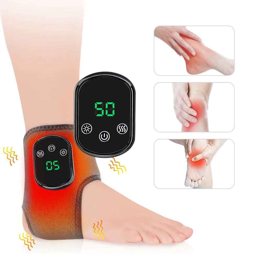 Vibration Wrist/Ankle Massager Infrared Hot Compress Therapy