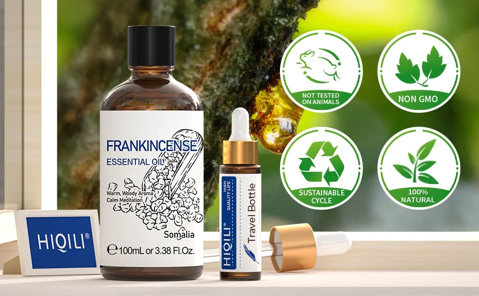 HIQILI 100ML Frankincense Essential Oils 100% Pure Natural