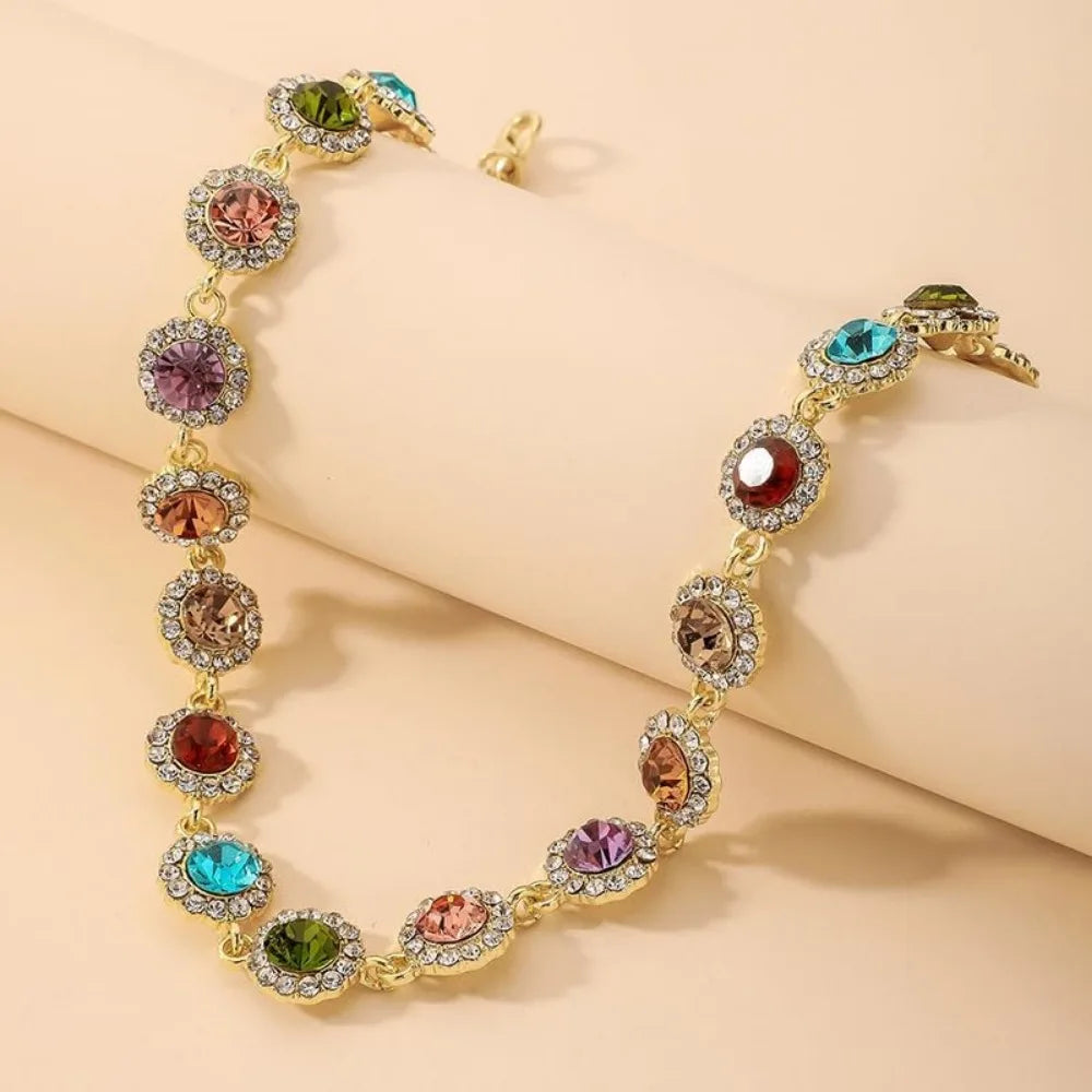 Colorful Rhinestone Necklace