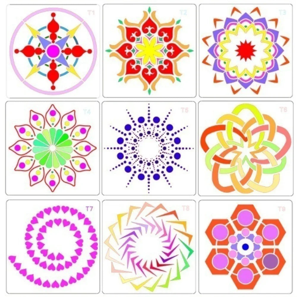 STONEGO Mandala Stencils DIY Home Decoration