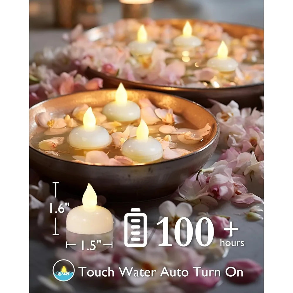 Waterproof Flameless Floating Tealights