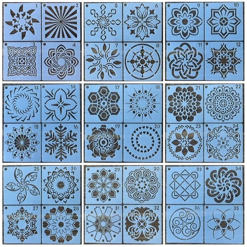 STONEGO Mandala Stencils DIY Home Decoration