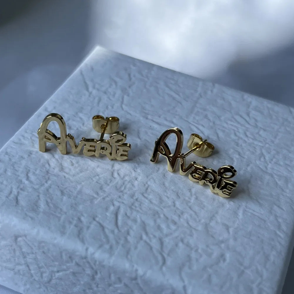 Kids Custom Name Earring Stud