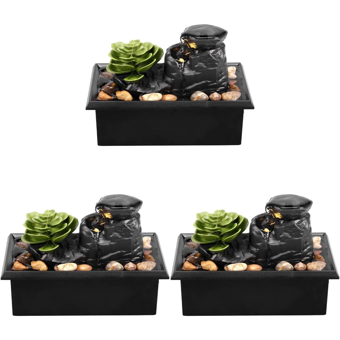 Zen Meditation Fountain Decor for Table