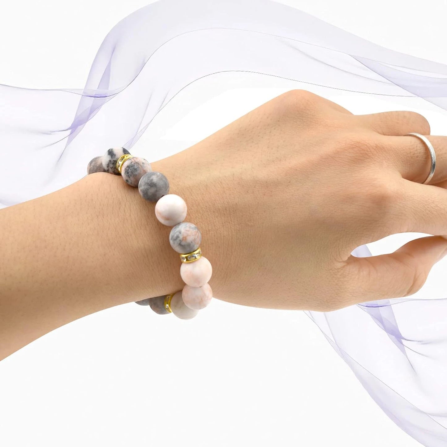 Beautiful Calming Rose Quartz Healing Bracelet