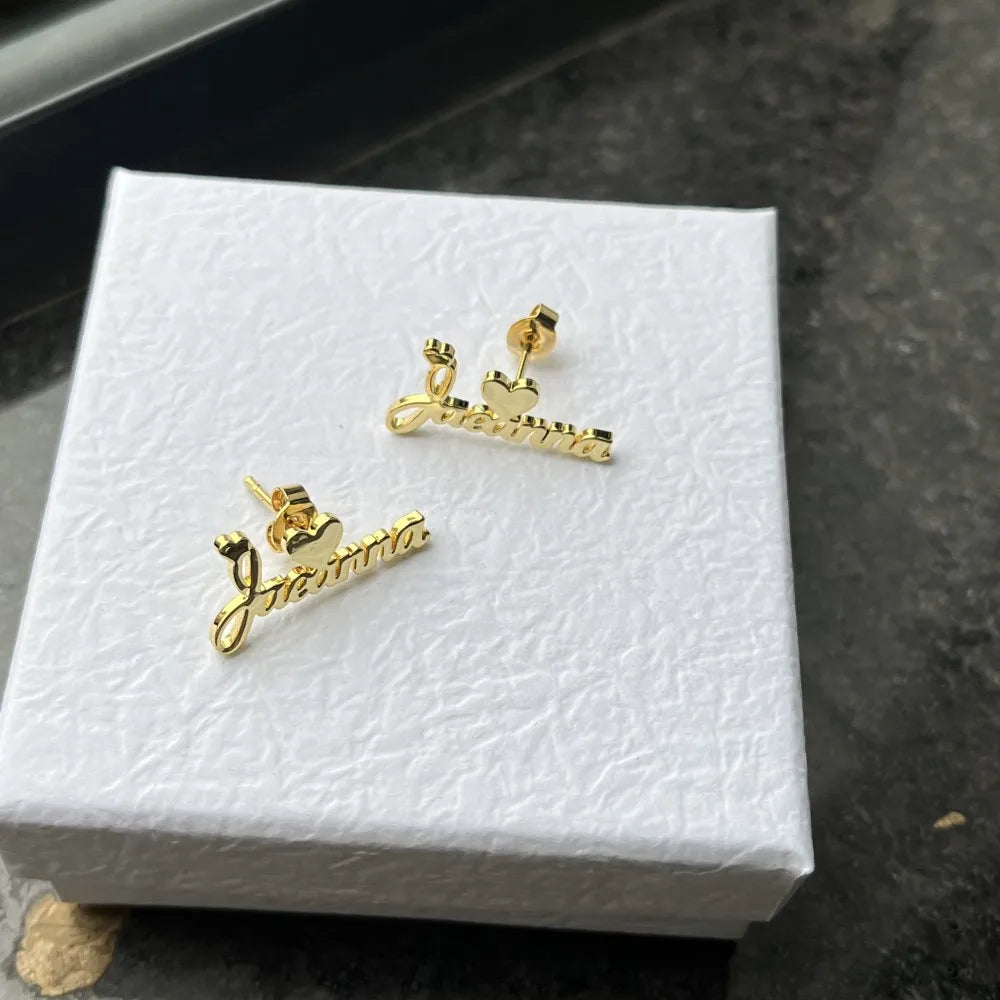 Kids Custom Name Earring Stud