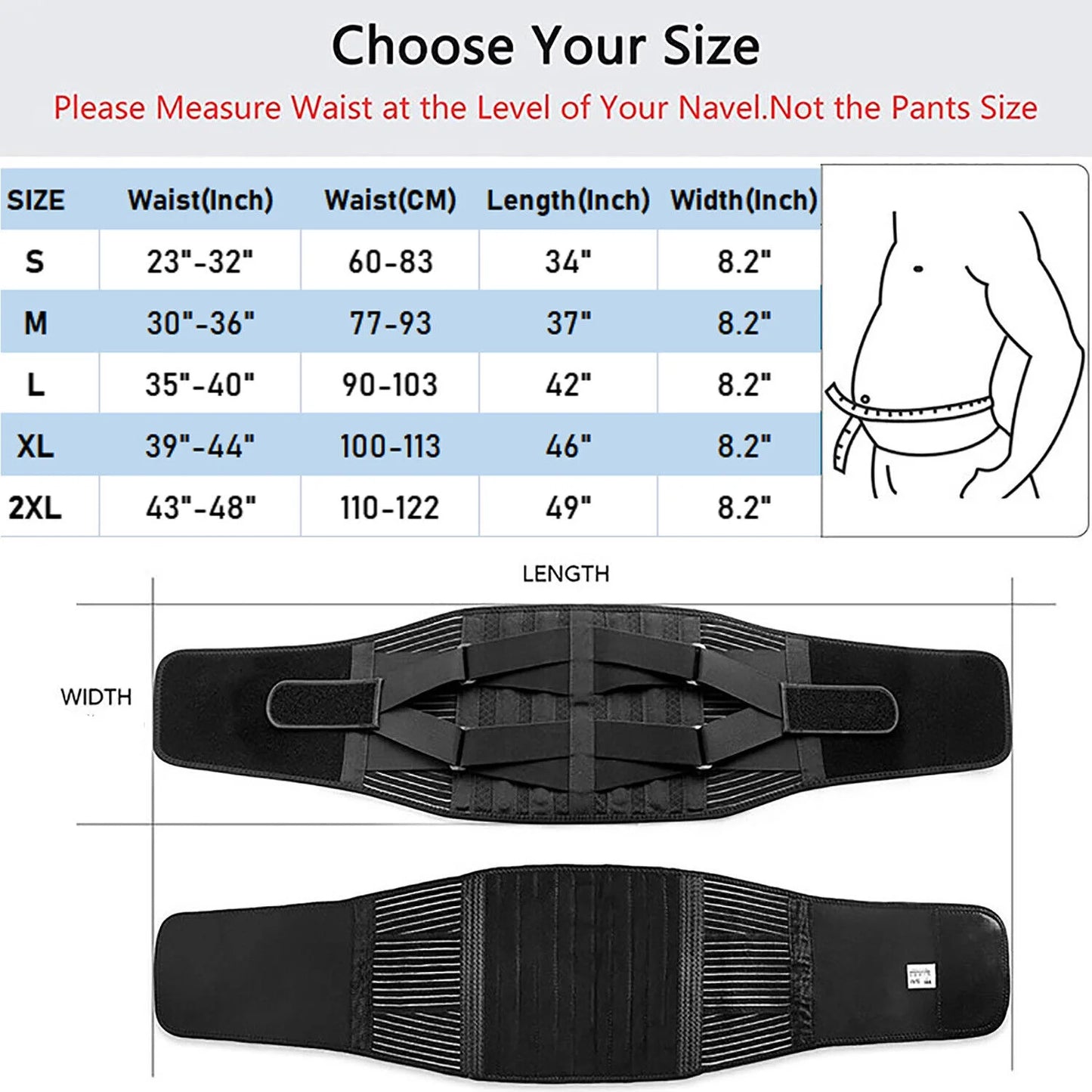 Back Brace for Lower Back Pain/Sciatica/Scoliosis