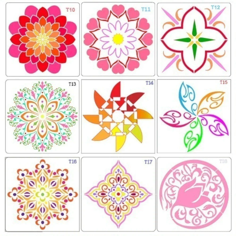 STONEGO Mandala Stencils DIY Home Decoration