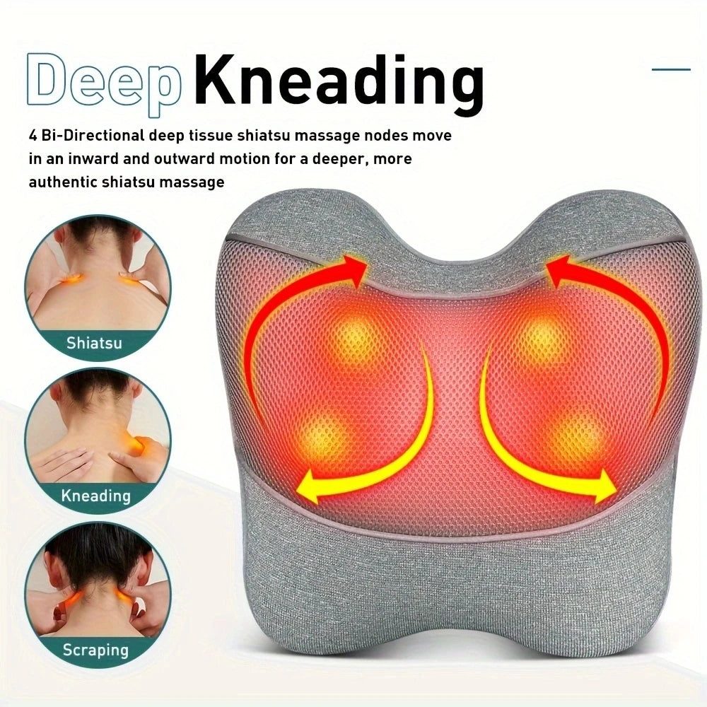 Shiatsu Back and Neck Massage Pillow